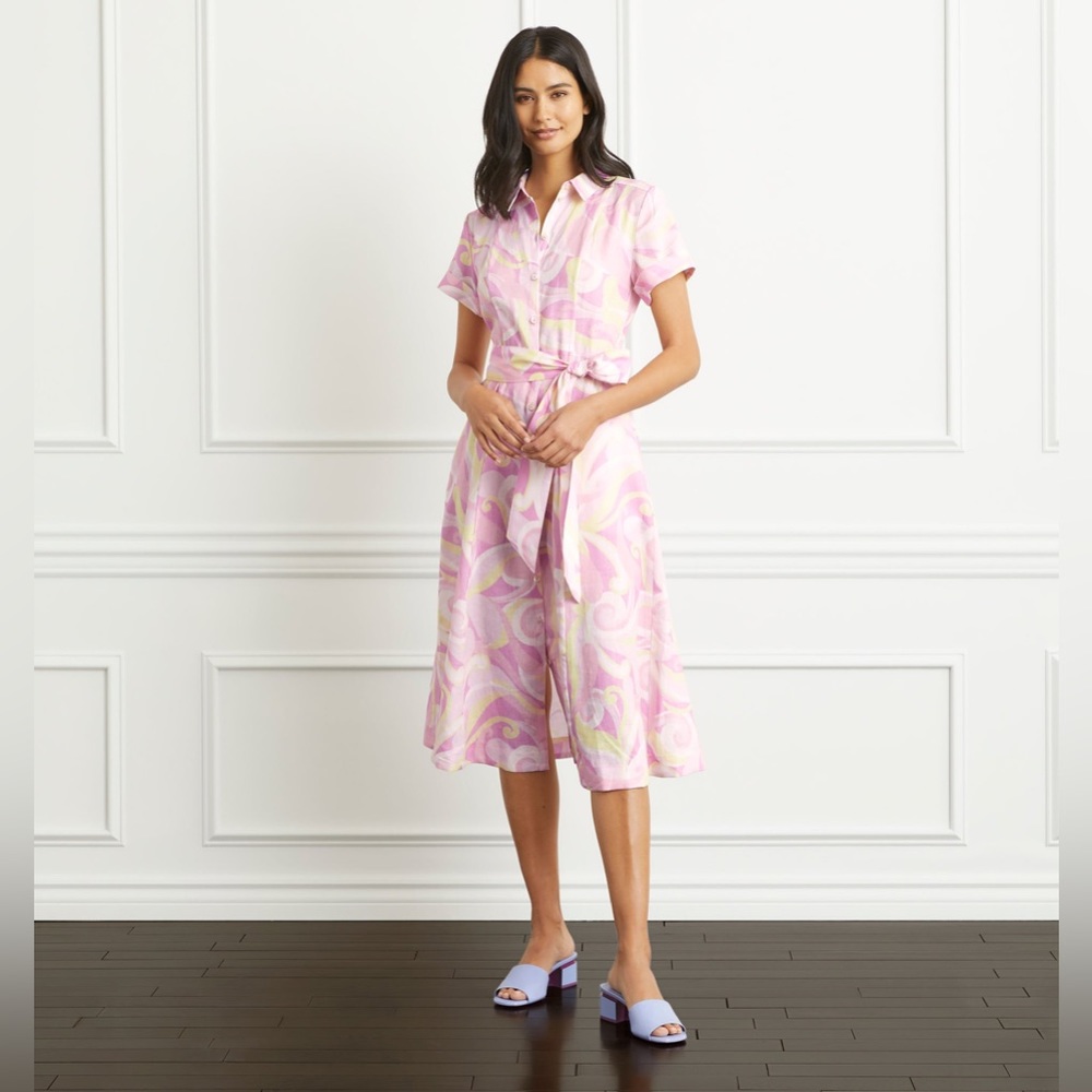 Hill House Home The Lily Dress Candy Kaleidoscope dress with tie waist pockets
